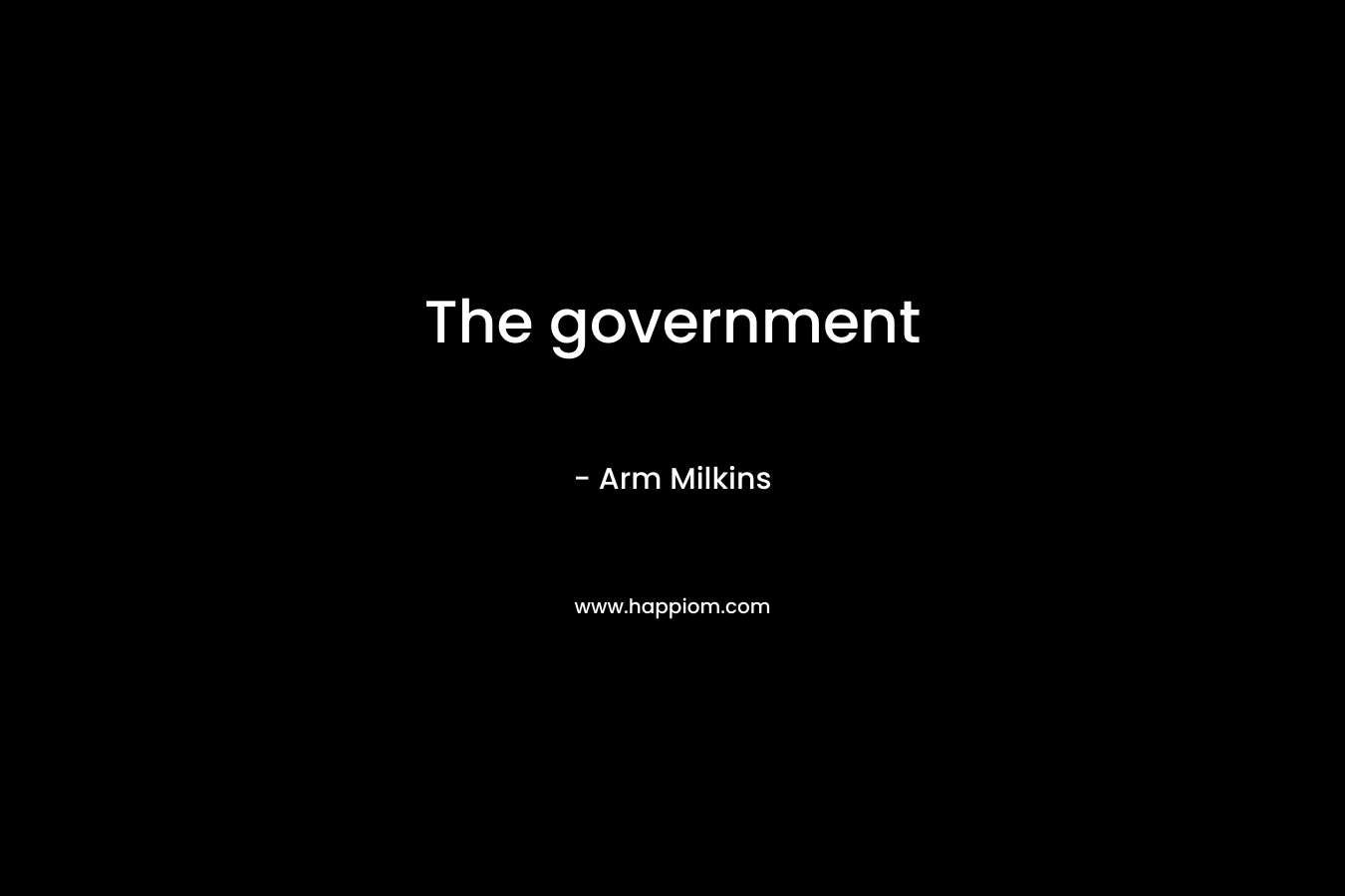 The government