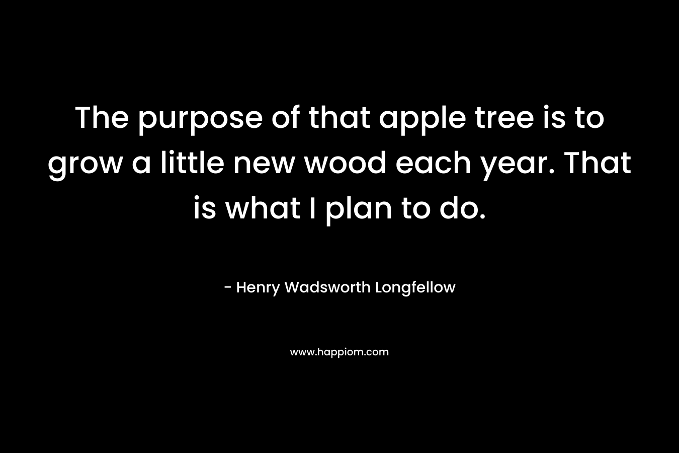 The purpose of that apple tree is to grow a little new wood each year. That is what I plan to do.