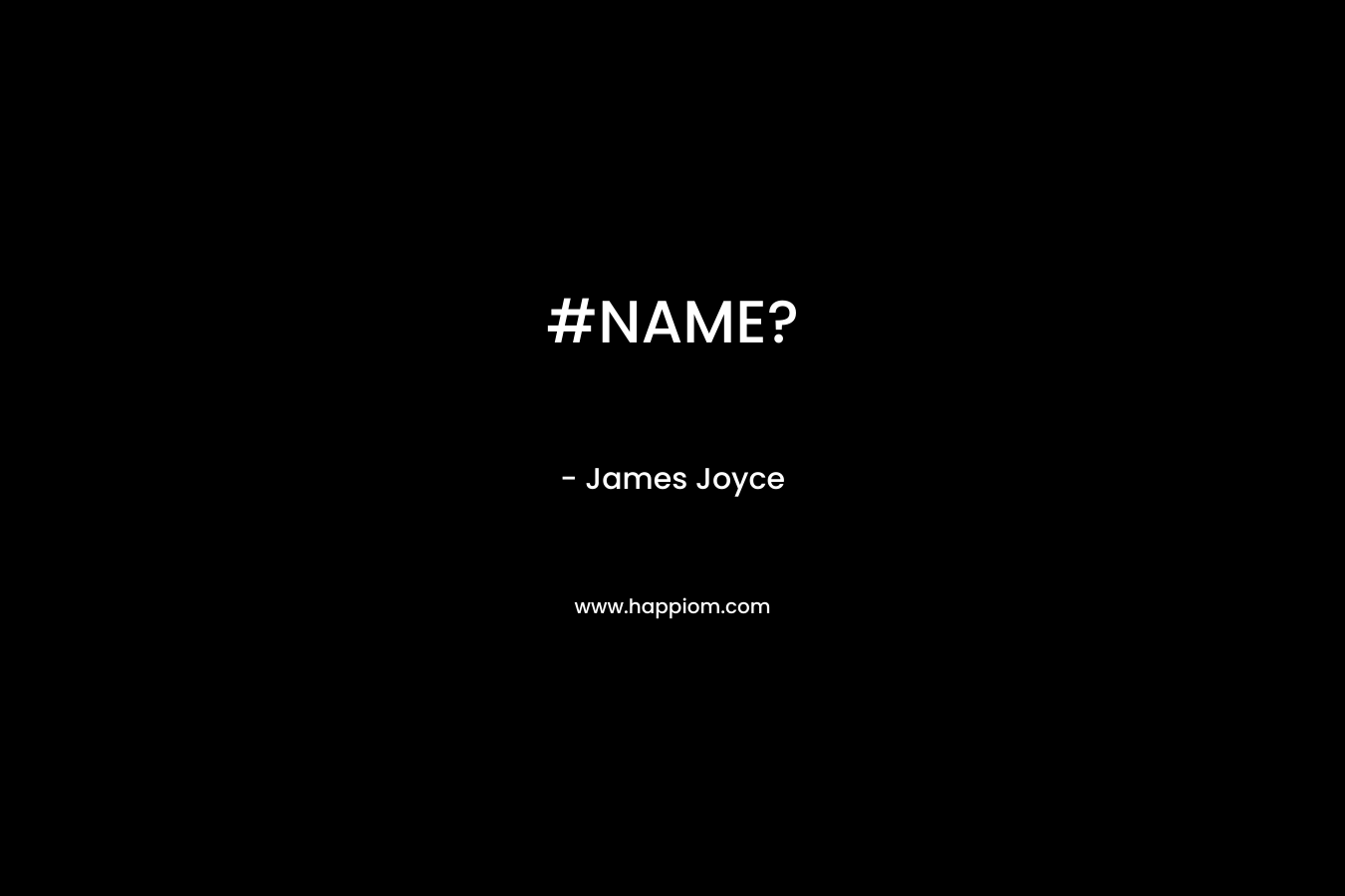 #NAME? – James Joyce