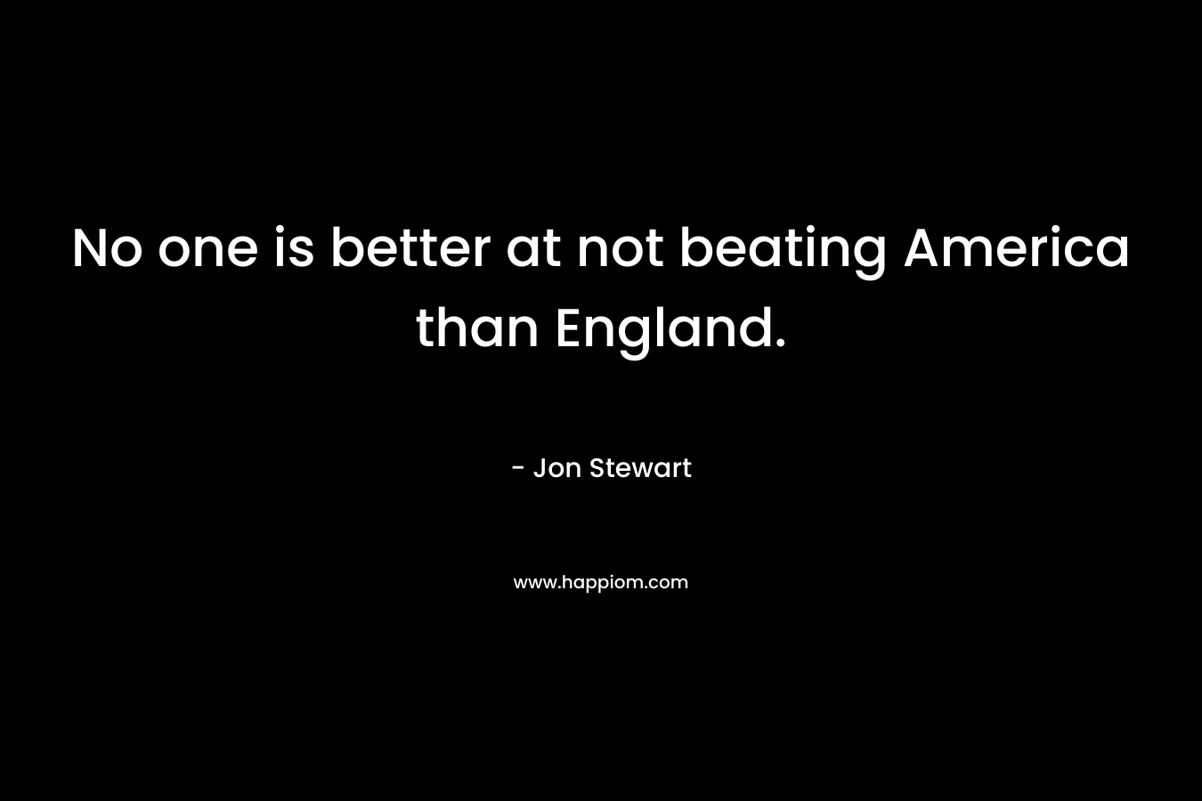 No one is better at not beating America than England.
