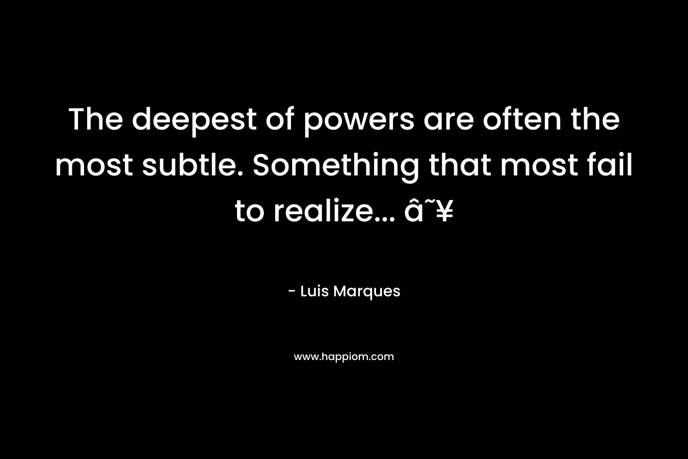 The deepest of powers are often the most subtle. Something that most fail to realize... ☥