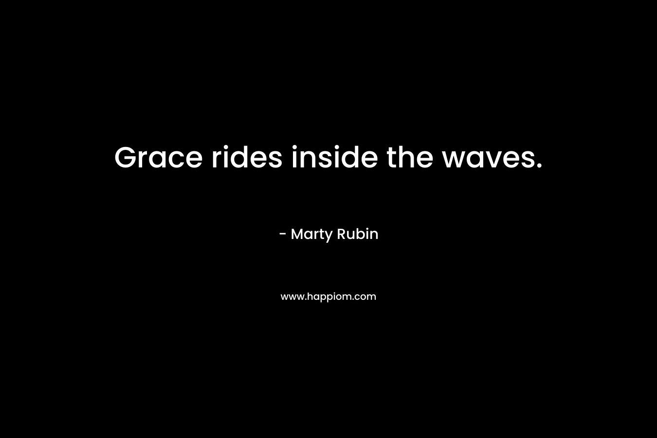 Grace rides inside the waves. – Marty Rubin