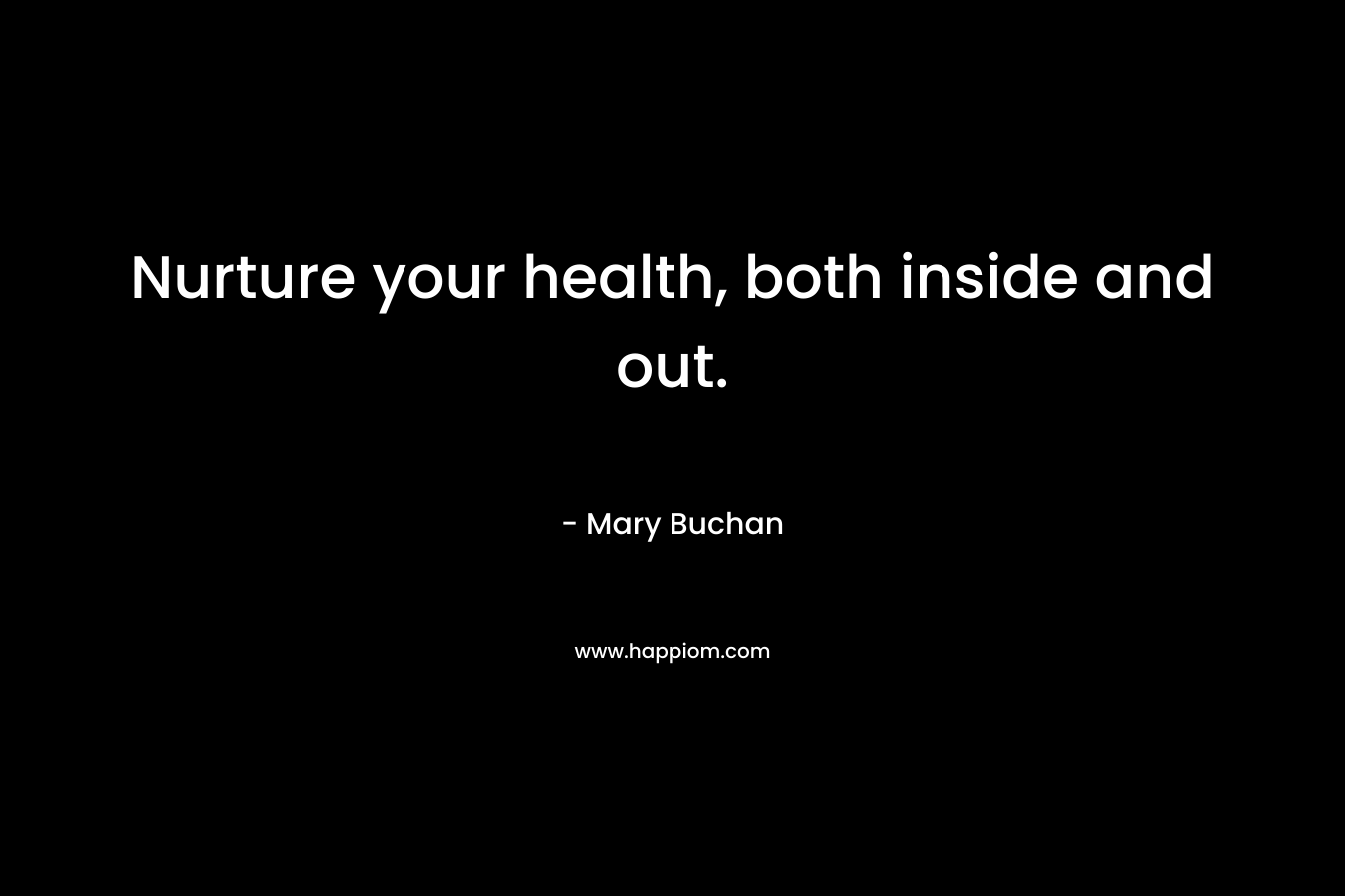 Nurture your health, both inside and out.