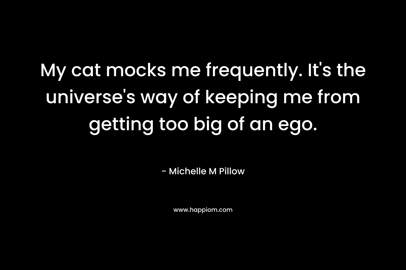 My cat mocks me frequently. It's the universe's way of keeping me from getting too big of an ego.