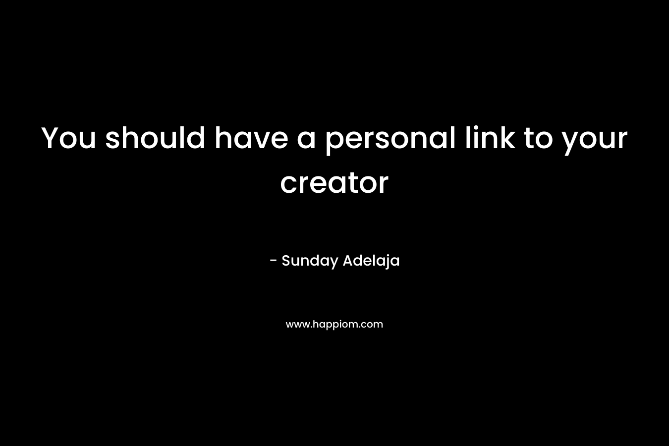 You should have a personal link to your creator