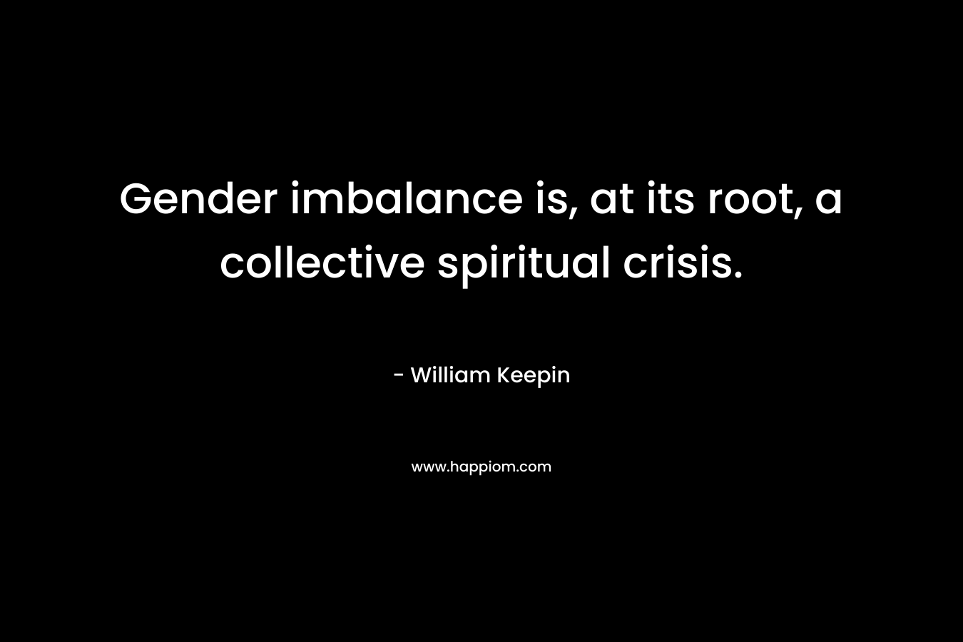 Gender imbalance is, at its root, a collective spiritual crisis.